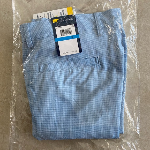 NWT Jack Nicklaus men’s “Infinity” blue UPF 50 stretch golf shorts, size 36 - Picture 3 of 15